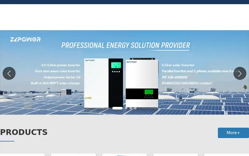 Screenshot of zlpower.com