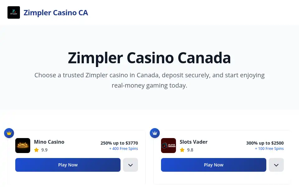 Screenshot of zmplrcasinoca.xyz