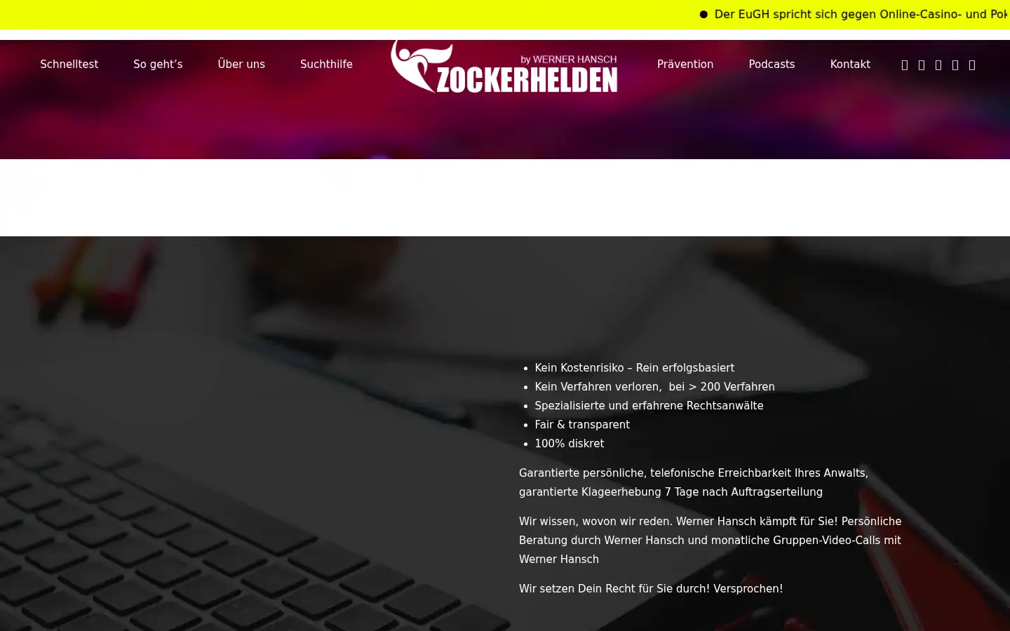 Screenshot of zockerhelden.de