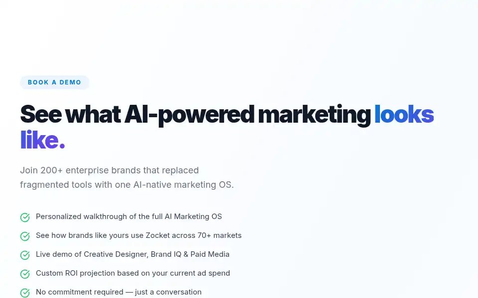 Screenshot of zocket.ai