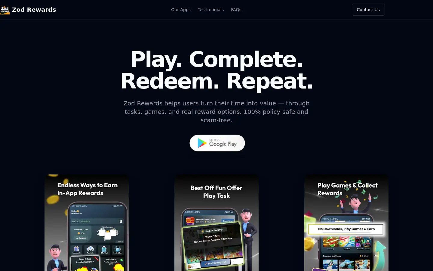 Screenshot of zodrewards.pro