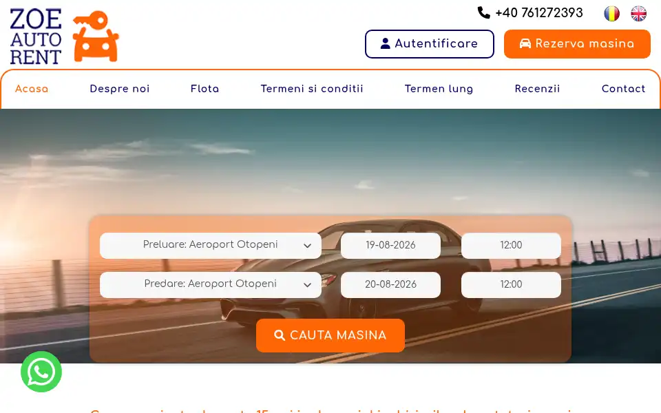 Screenshot of zoeautorent.com