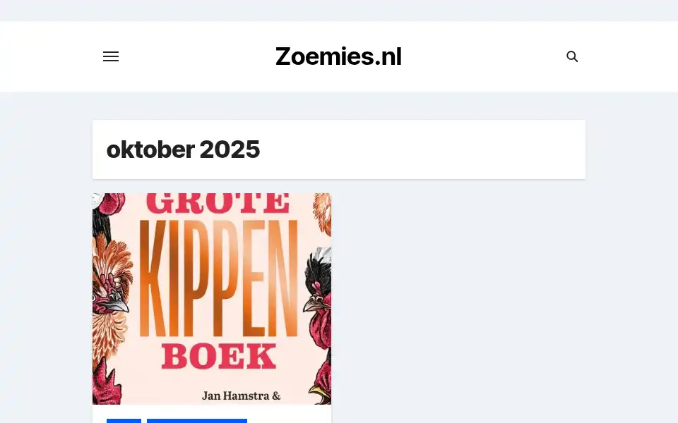 Screenshot of zoemies.nl
