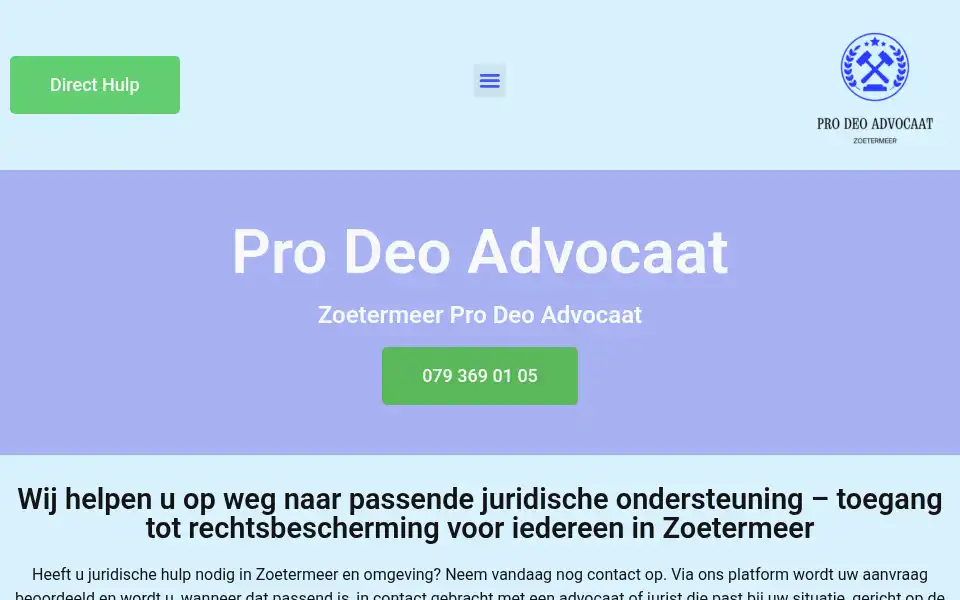 Screenshot of zoetermeerprodeoadvocaat.com