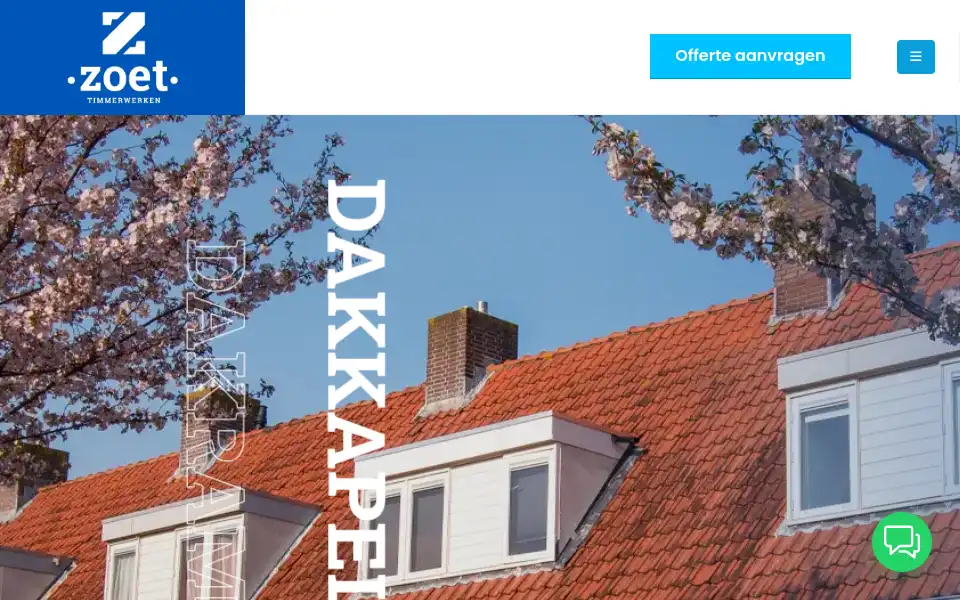 Screenshot of zoettimmerwerken.nl