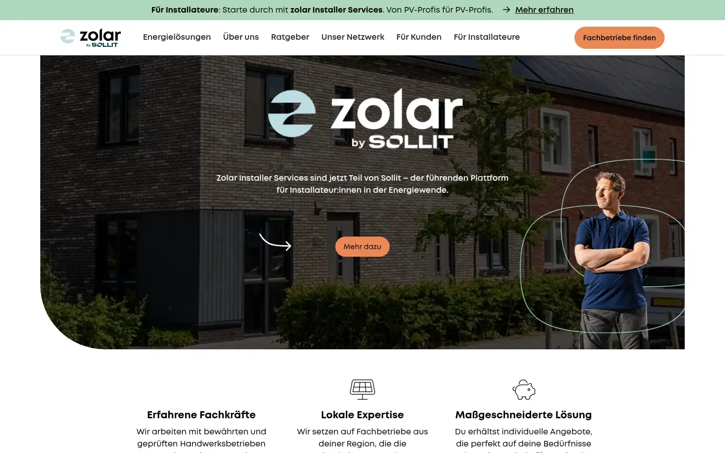 Screenshot of zolar.de