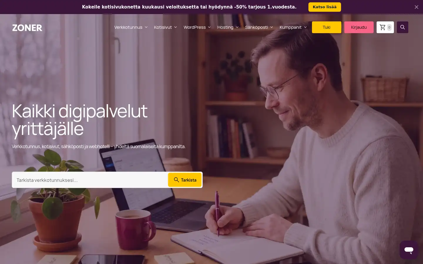 Screenshot of zoner.fi