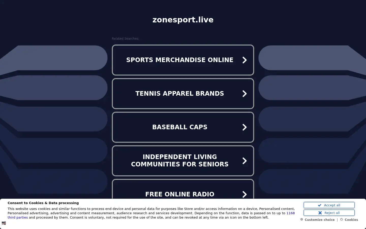 Screenshot of zonesport.live