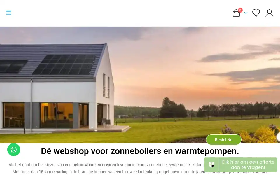 Screenshot of zonneboilermagazijn.nl