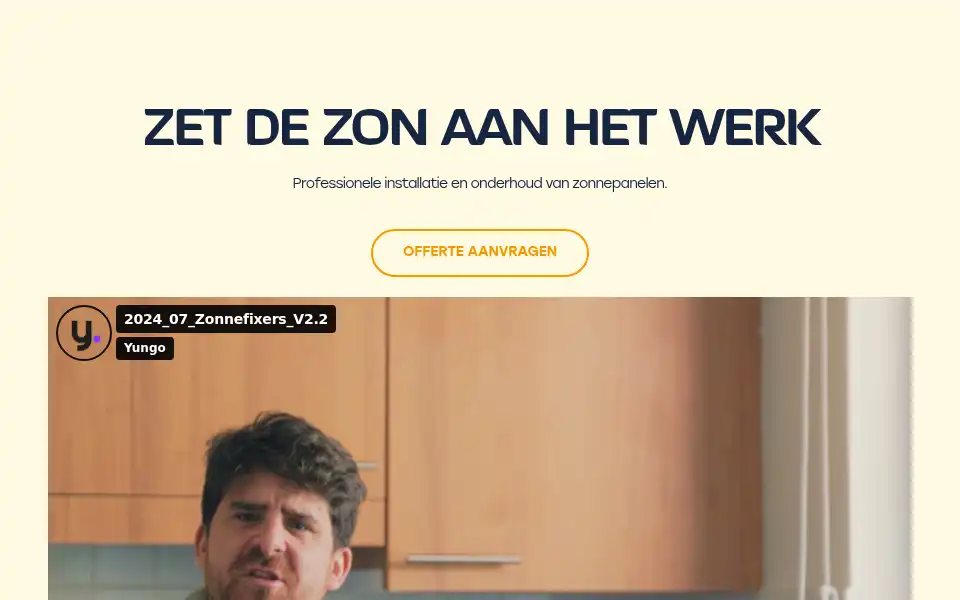Screenshot of zonnefixers.be