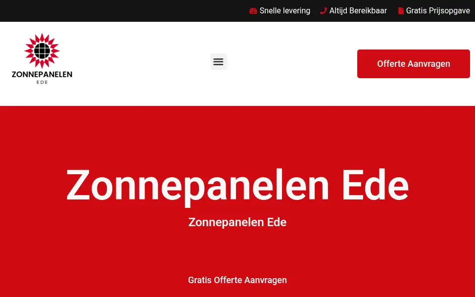 Screenshot of zonnepanelenede.com
