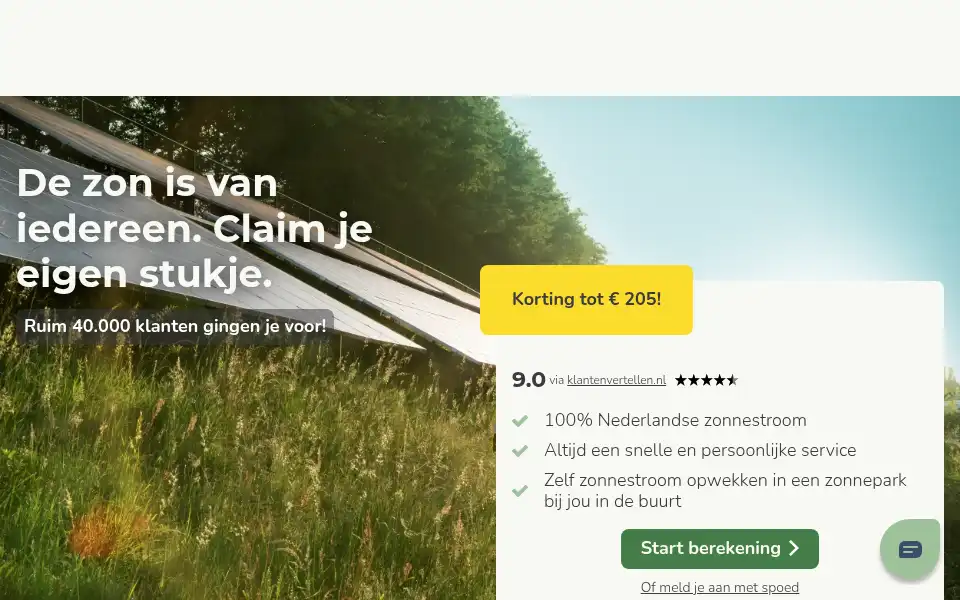 Screenshot of zonopnaam.nl