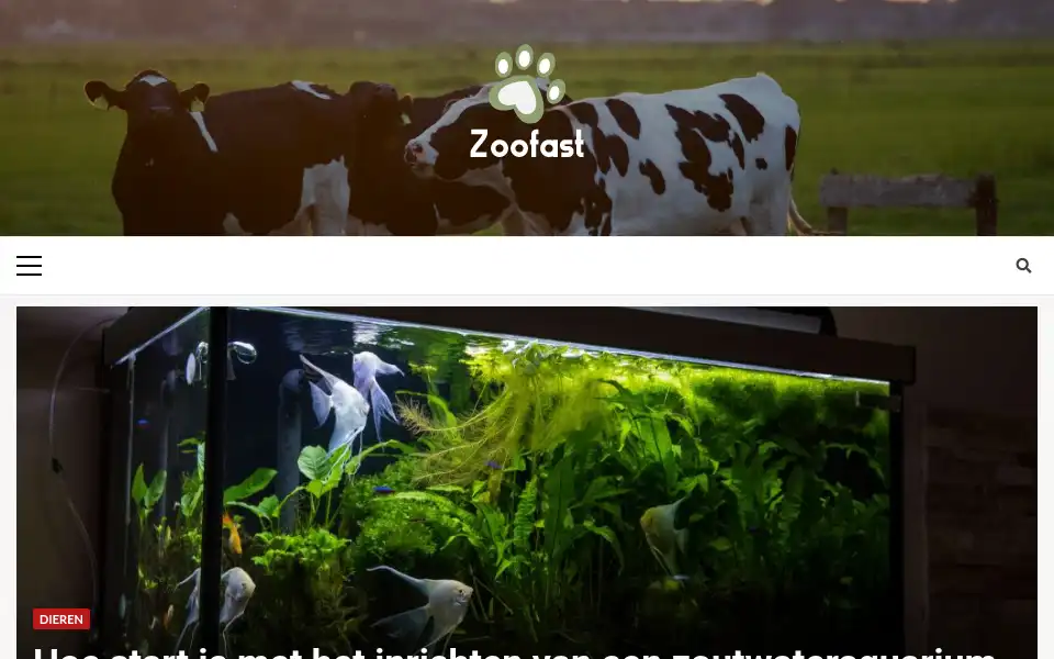 Screenshot of zoofast.nl