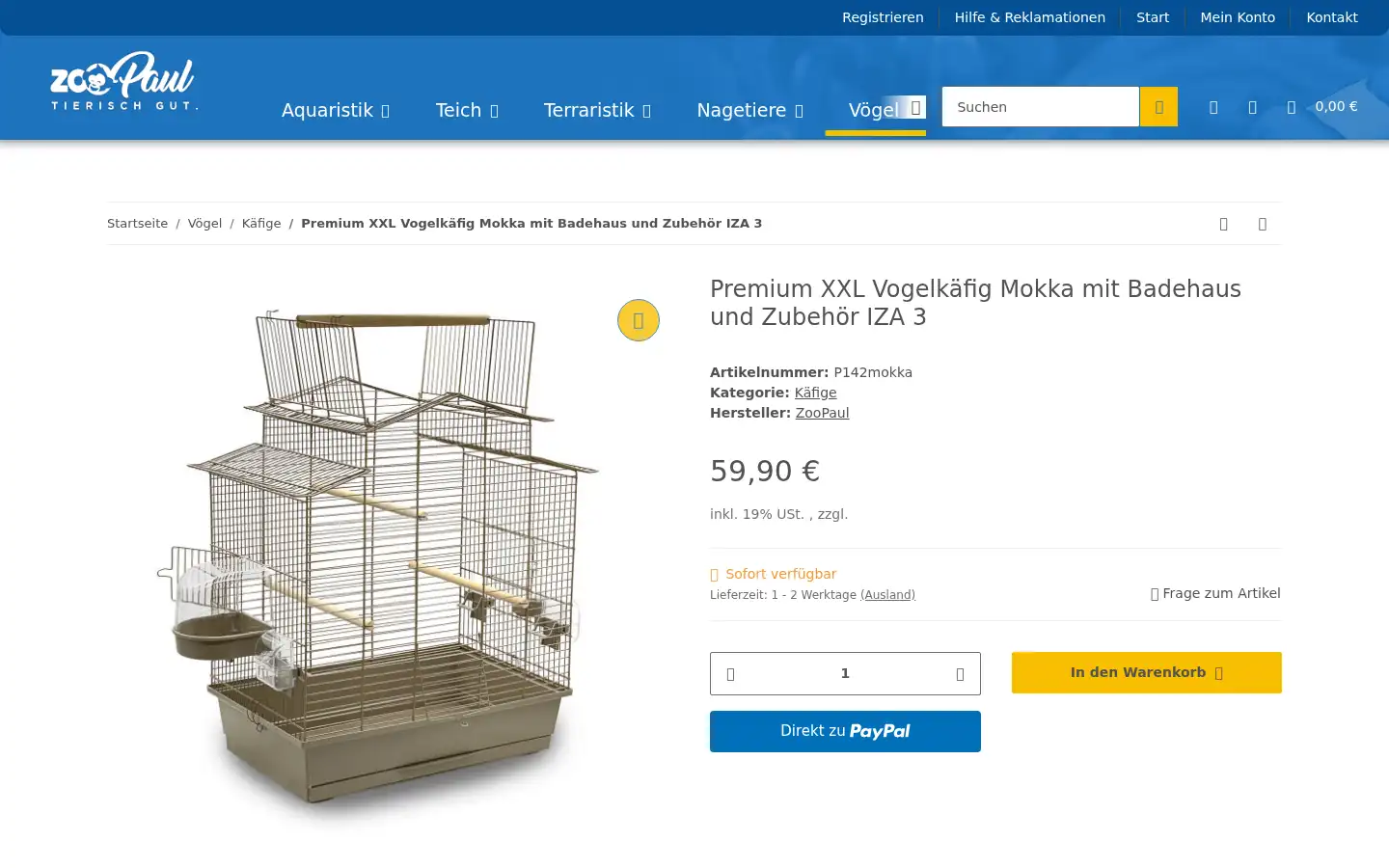 Screenshot of zoopaul.de
