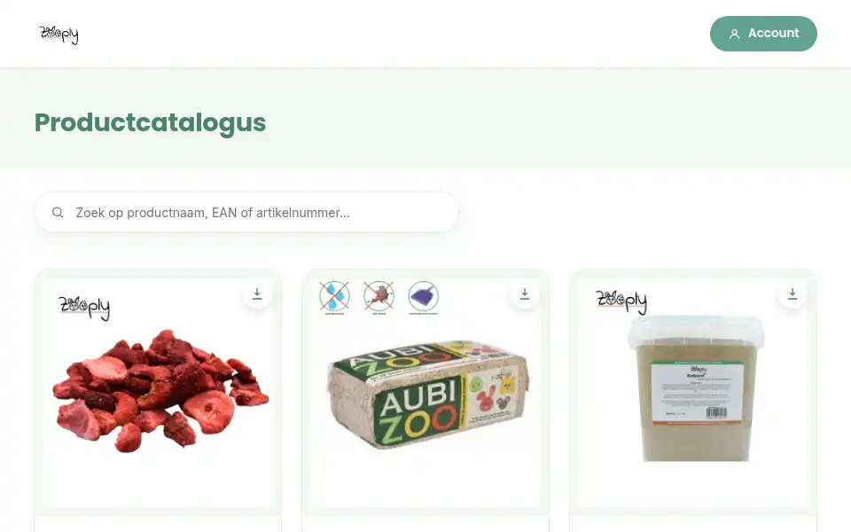 Screenshot of zooply.nl