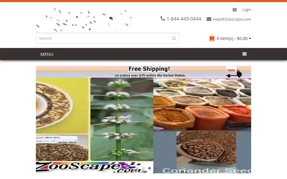 Screenshot of zooscape.com