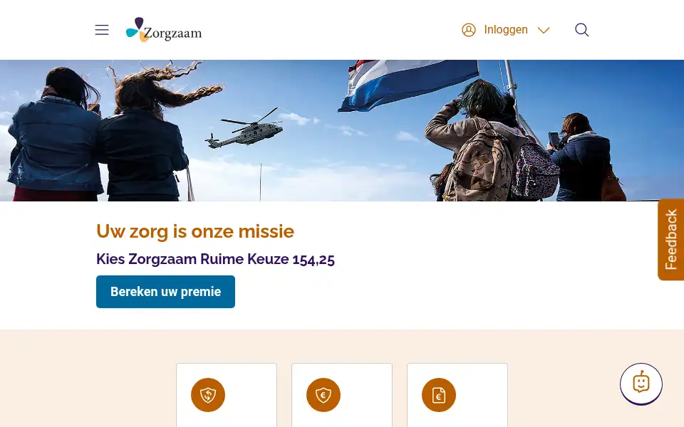 Screenshot of zorgzaam.nl
