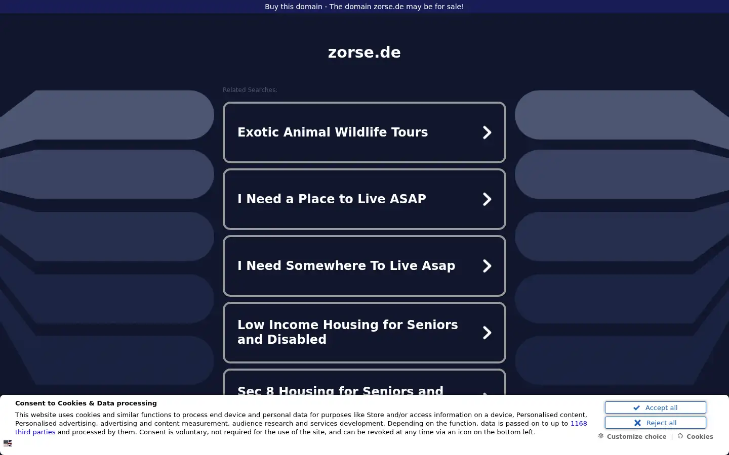 Screenshot of zorse.de