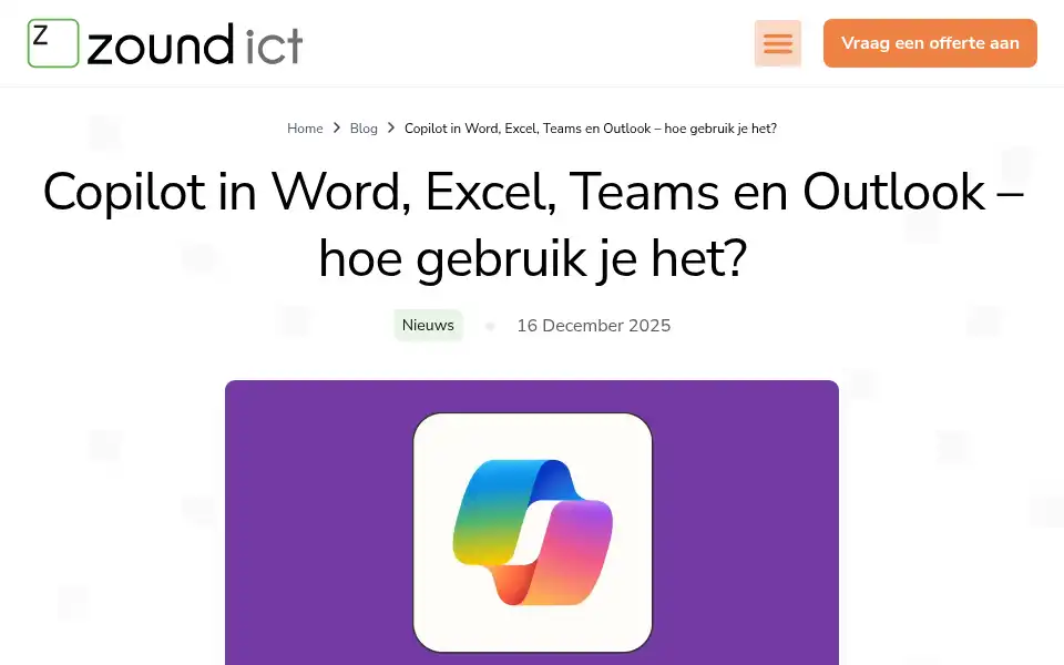 Screenshot of zound.nl