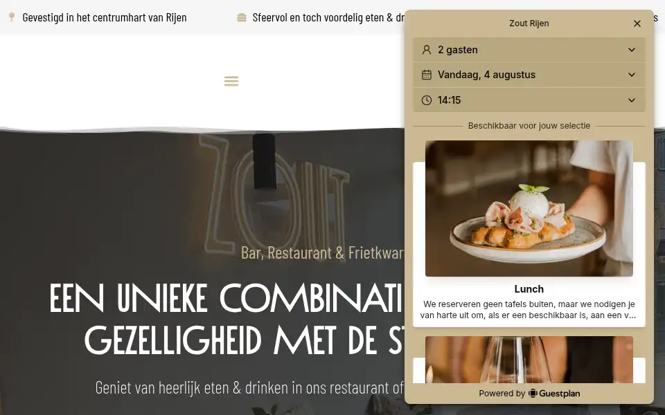 Screenshot of zoutrijen.nl