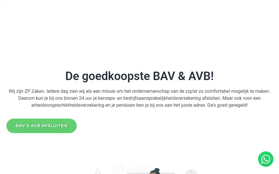 Screenshot of zpzaken.nl