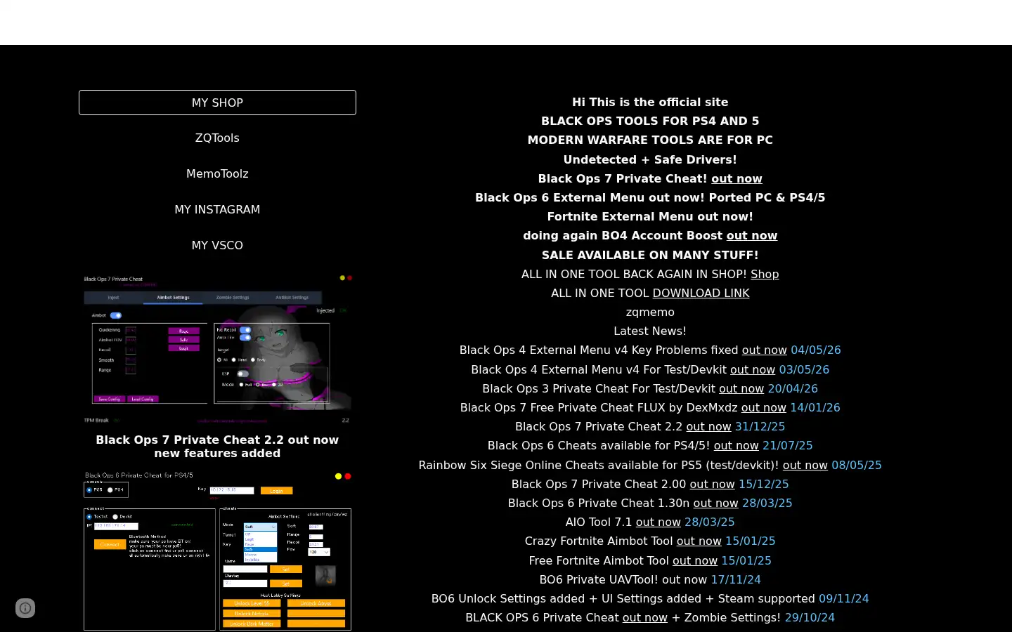 Screenshot of zqmemo.xyz