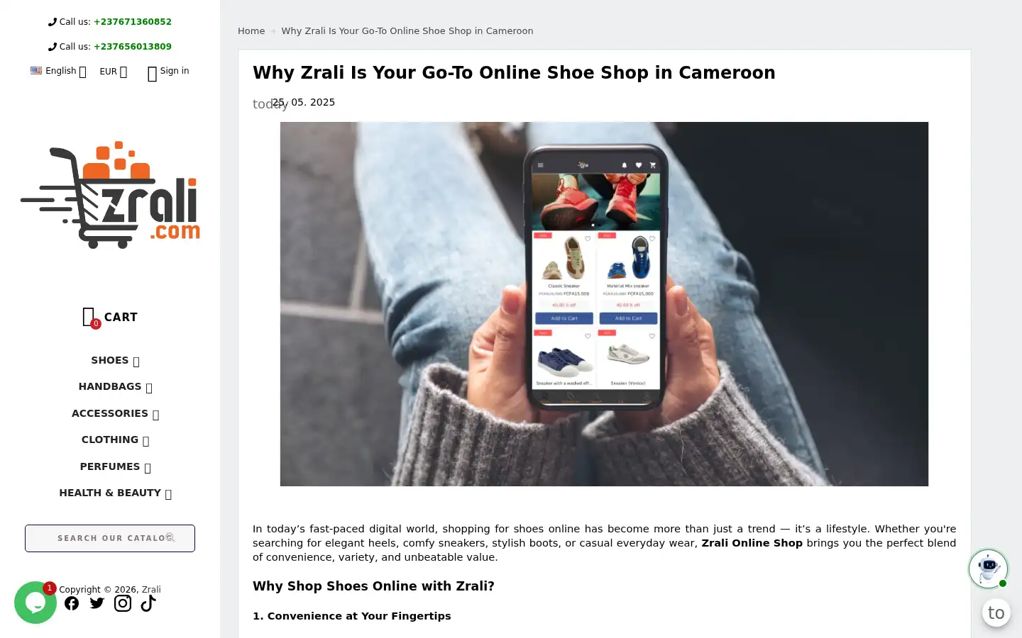 Screenshot of zrali.com