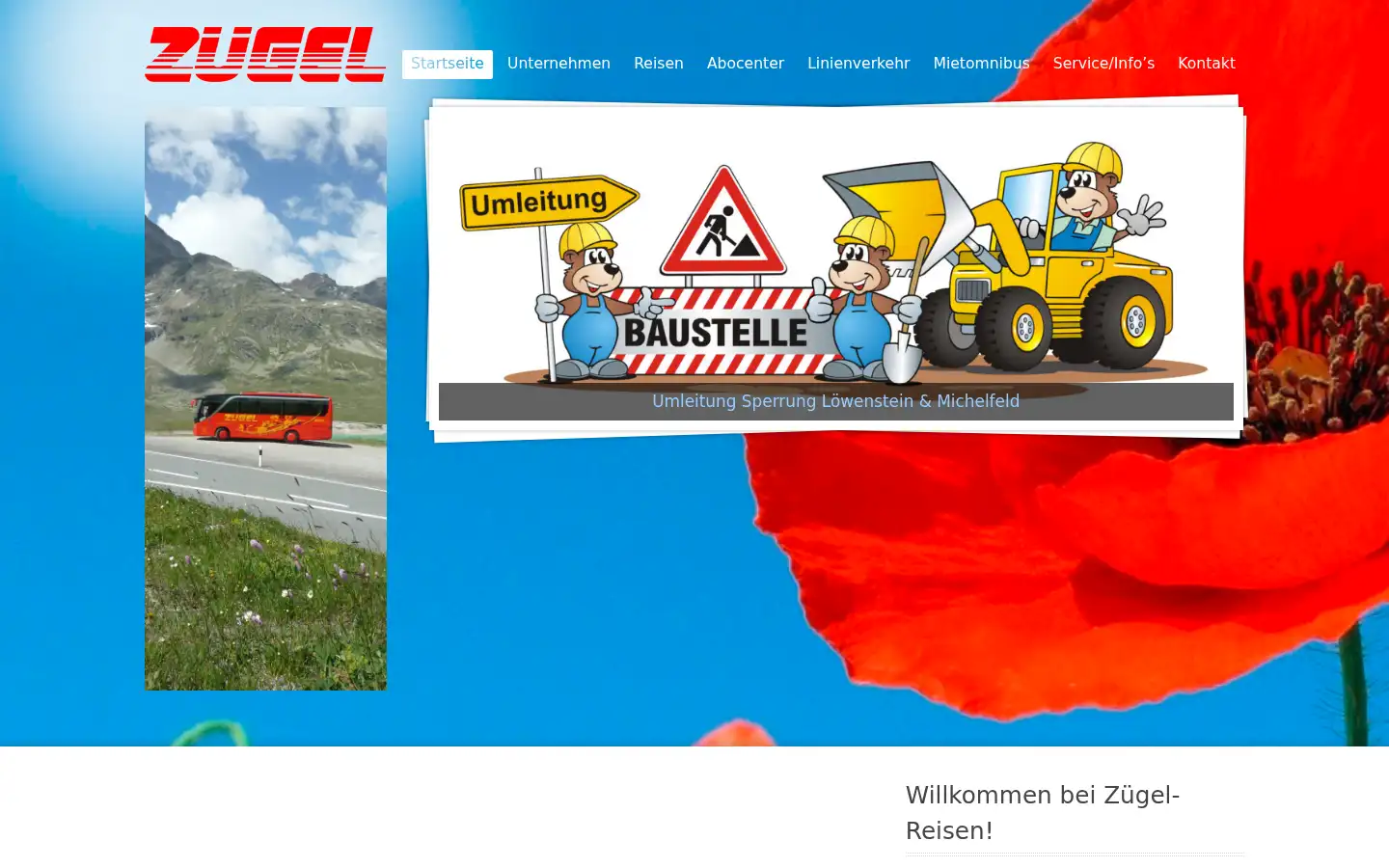 Screenshot of zuegel-reisen.de