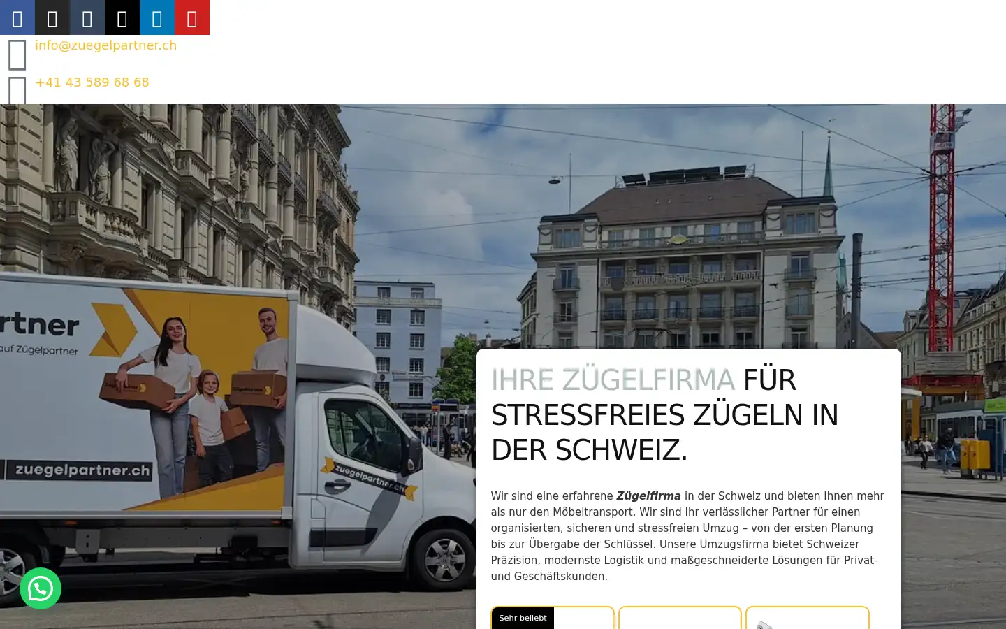 Screenshot of zuegelpartner.ch