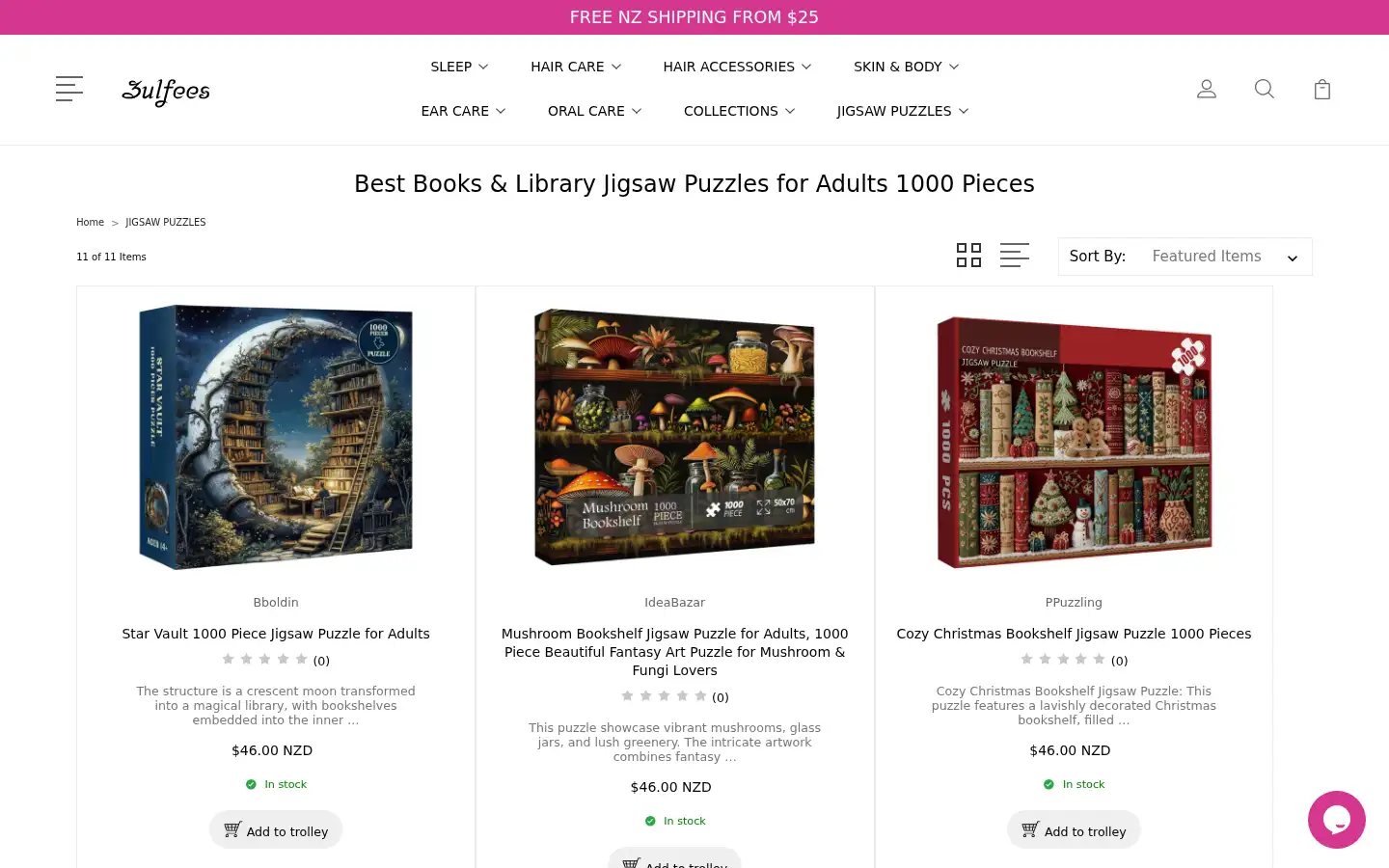 Screenshot of zulfees.co.nz