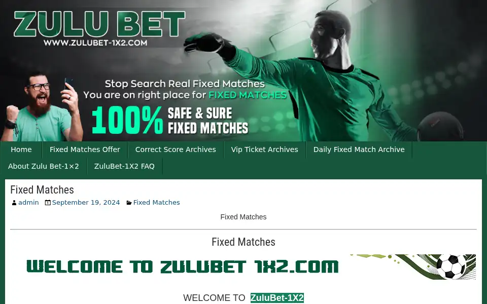 Screenshot of zulubet-1x2.com