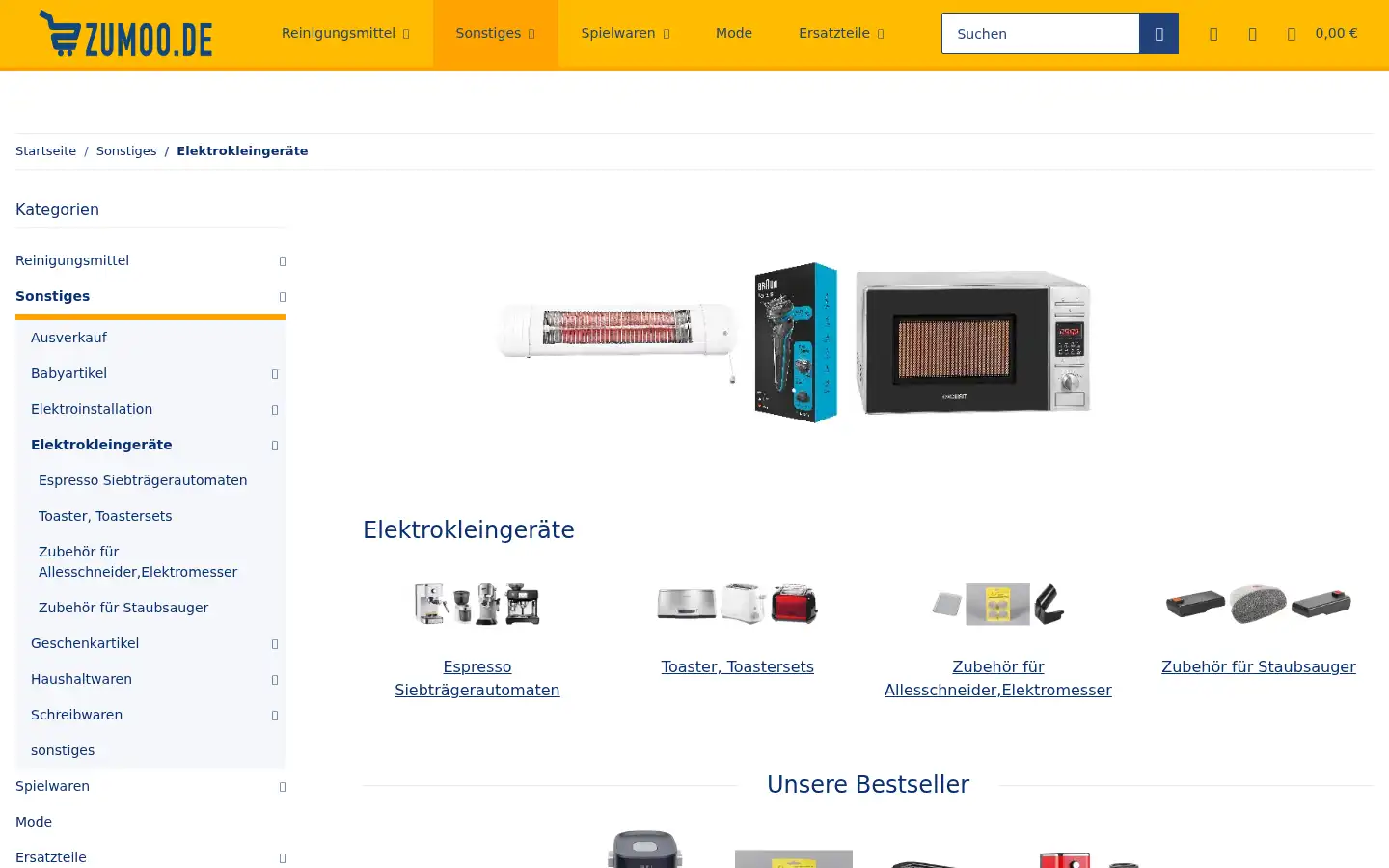 Screenshot of zumoo.de