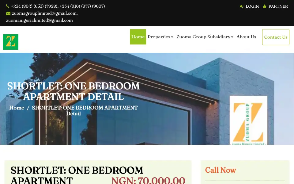 Screenshot of zuomanigerialimited.com