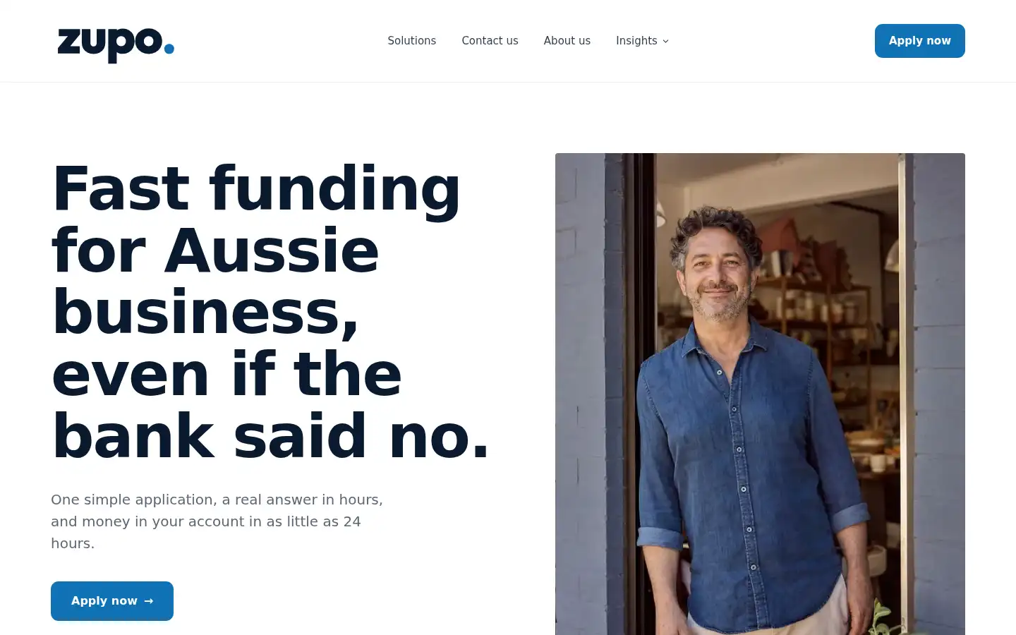 Screenshot of zupo.com.au