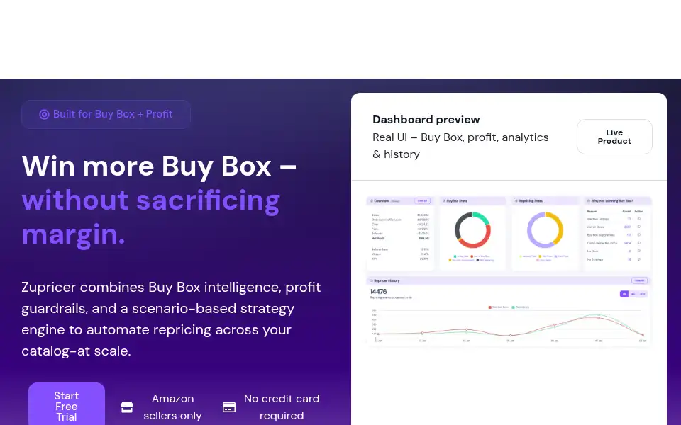 Screenshot of zupricer.com