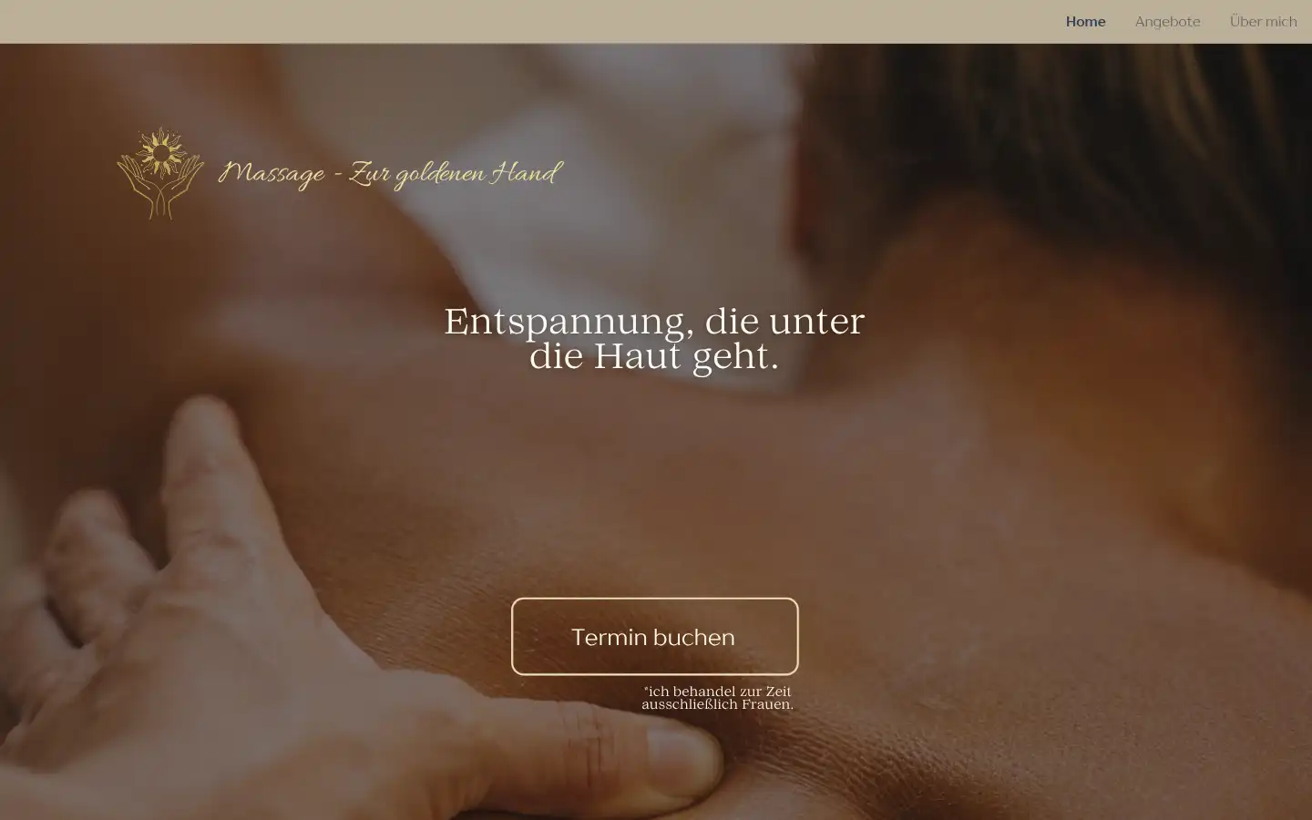 Screenshot of zurgoldenenhand.de