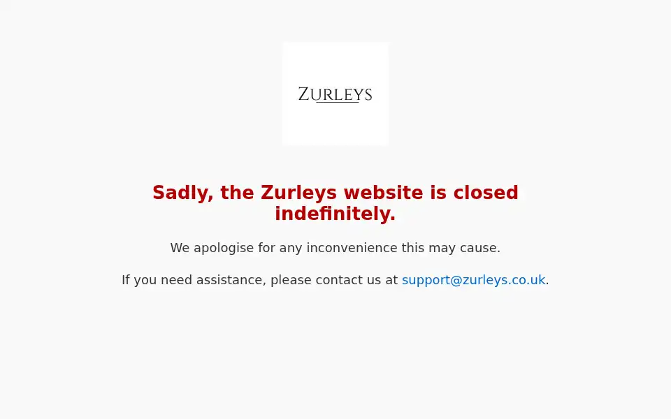 Screenshot of zurleys.co.uk