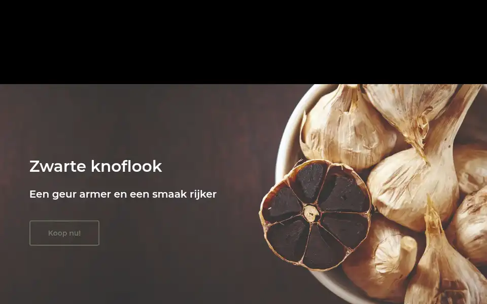 Screenshot of zwarteknoflook.nl