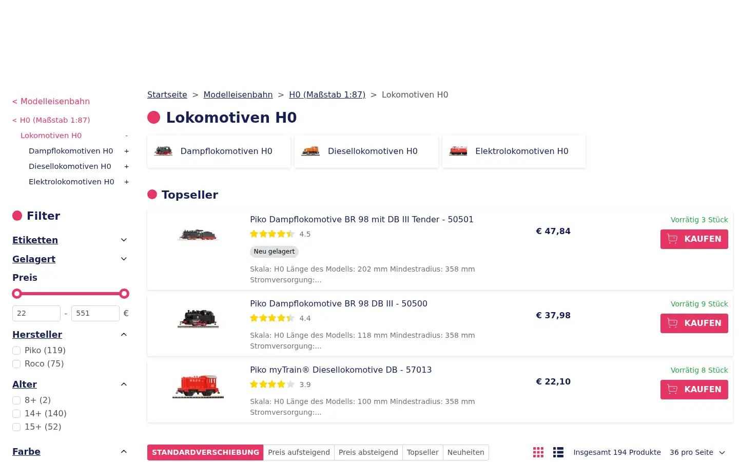 Screenshot of zweikinder.de