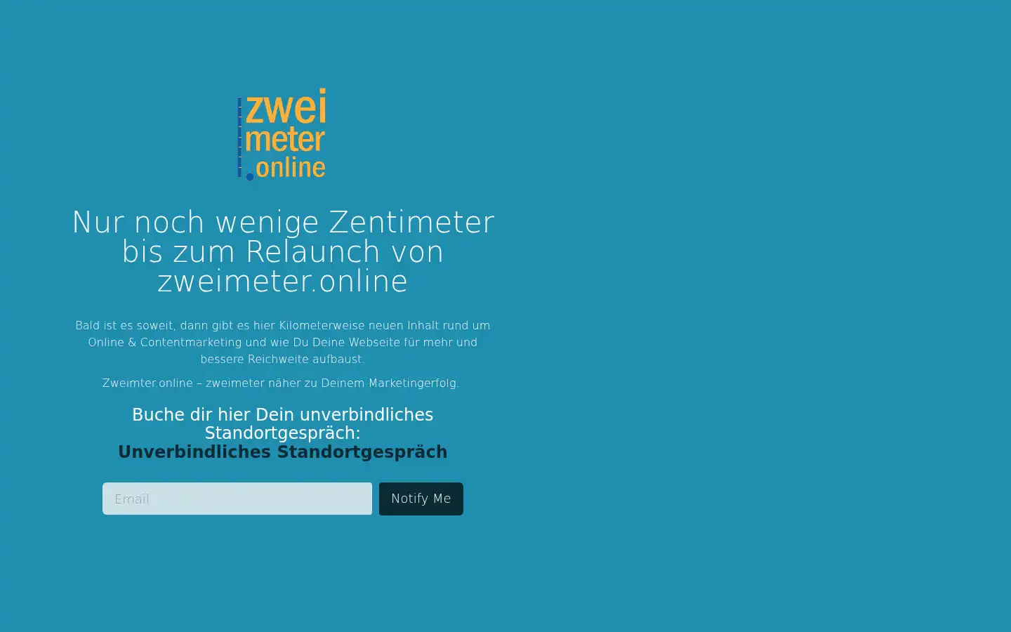 Screenshot of zweimeter.online