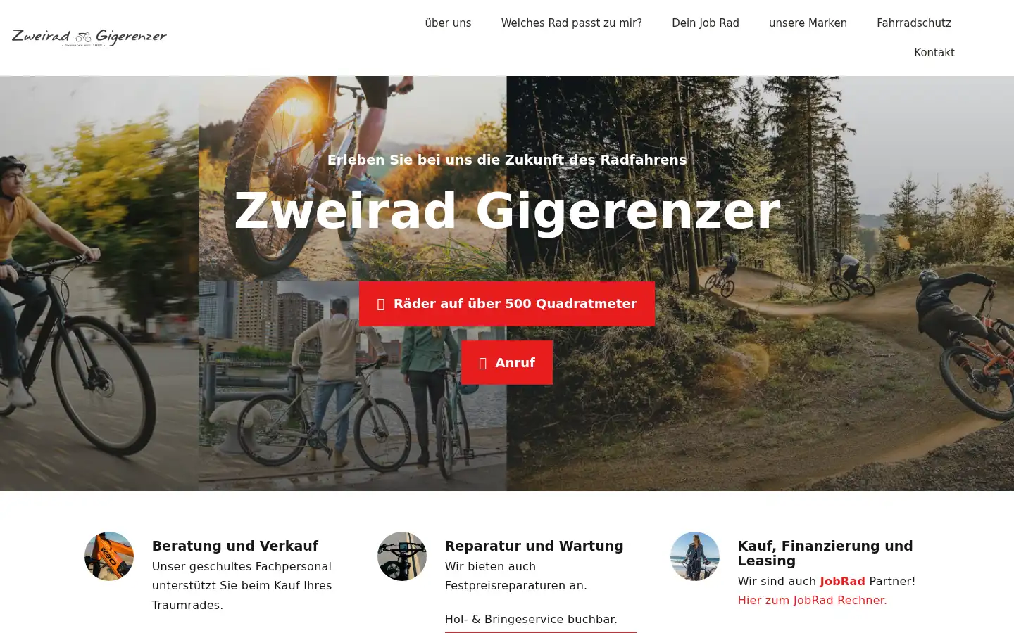 Screenshot of zweirad-gigerenzer.de