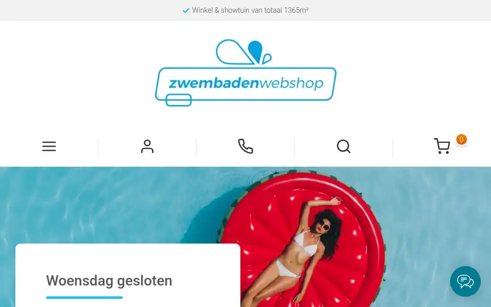 Screenshot of zwembadenwebshop.nl