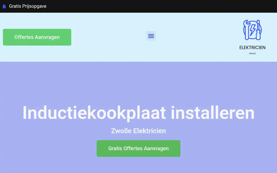 Screenshot of zwolleelektricien.com