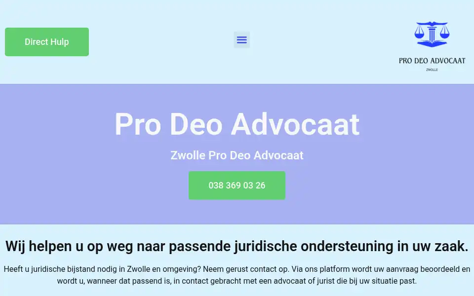 Screenshot of zwolleprodeoadvocaat.com