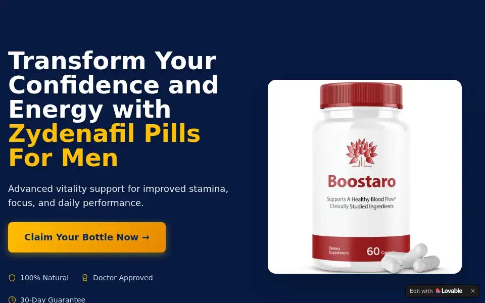 Screenshot of zydenafil-pills-for-men.lovable.app
