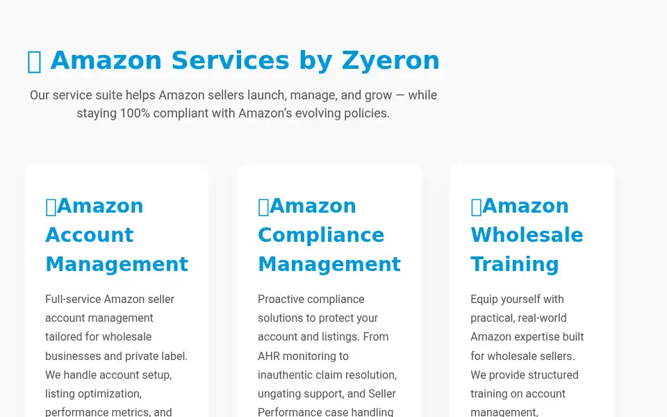 Screenshot of zyeron.com