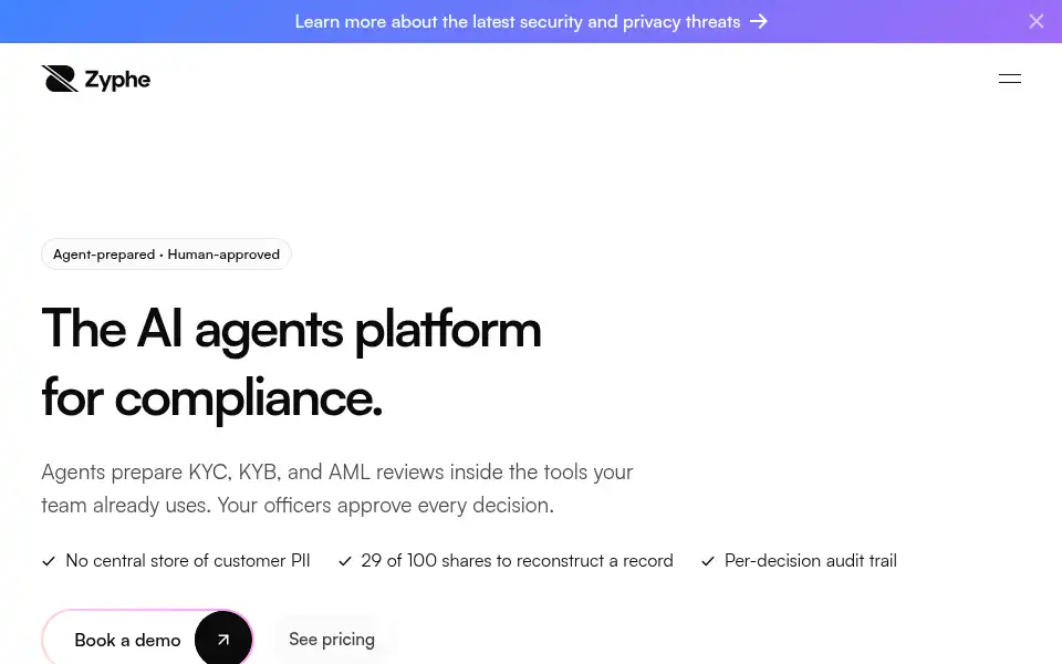 Screenshot of zyphe.com