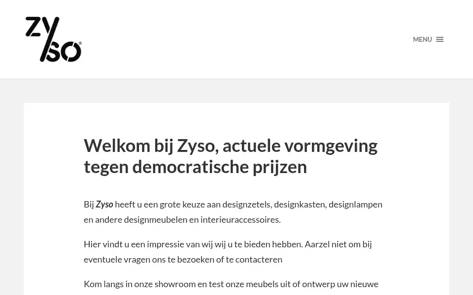 Screenshot of zyso.be
